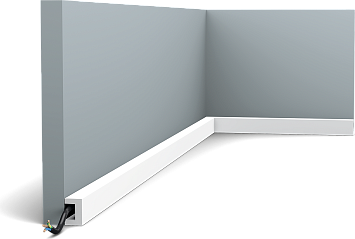 Плинтус Orac Décor CX190F U-PROFILE гибкий полимер 200,0 x 3,0 x 2,0