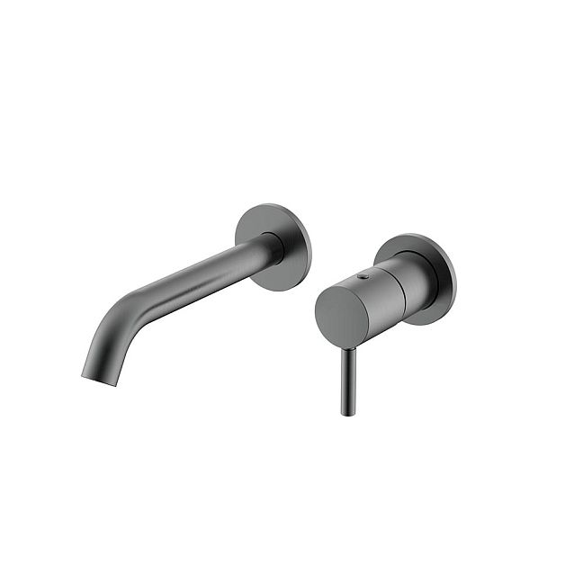 Nemo NM-2313BGM Смеситель для раковины встраиваемый с донным клапаном BRUSH GUN METAL