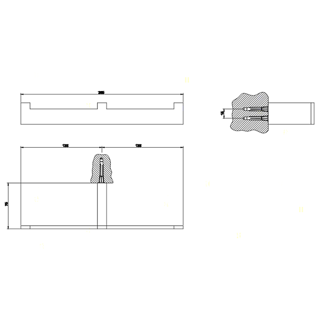 Gessi Rettangolo Полотенцедержатель двойной настенный, хром