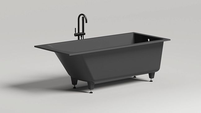 Ванна встраиваемая Cascata 170x70, матовая, покраска по RAL полностью