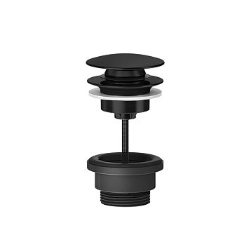 Gessi 316 Донный клапан нажимной Stop Go, для раковин без перелива, Black Metal Brushed PVD