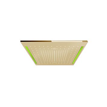 Gessi Rettangolo Colour Внешняя часть душ. системы 500х500 мм, 3 режима, хромотерапия, Gold PVD