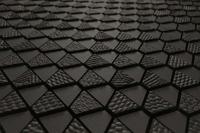Микромозаика Sergio Savino Clessidra Decorato 30x28 Nero Africa
