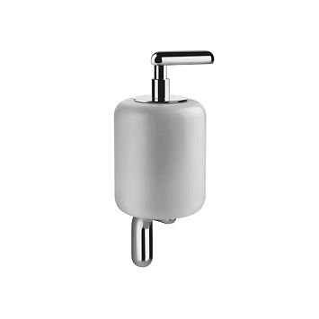 Gessi Goccia Дозатор для жидкого мыла подвесной, хром/белый