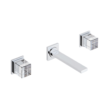 Внешняя часть смесителя THG Soho встраиваемого в стену для раковины на три отверстия с изливом ГОЛИАФ
