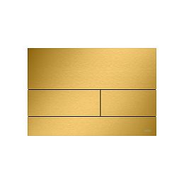 Tece Square II Панель смыва с двумя клавишами. Металл с PVD покрытием, цвет матовое золото купить в Москве: интернет-магазин StudioArdo