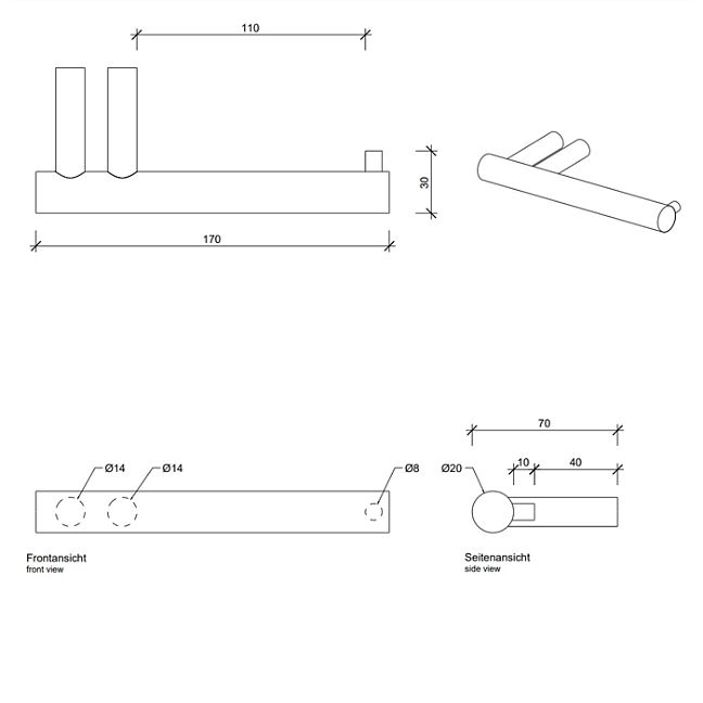 Decor Walther Bar TPH1 Держатель туалетной бумаги, подвесной, цвет: золото матовое