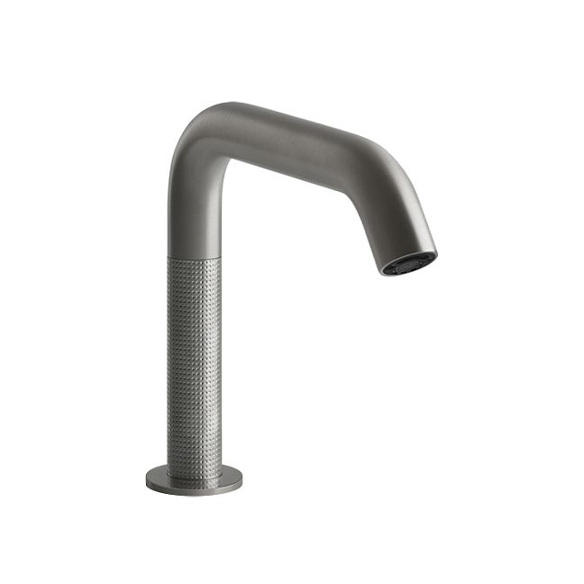 Gessi 316 Cesello Смеситель для раковины, электронный, с кран-фильтром для регулировки температур и напора воды, выс излива 150 мм, Steel Brushed