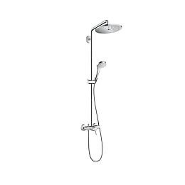 Душевая система Hansgrohe Croma Select 280 SHP, верхний душ 28см, с ручным душем и однорычажным смесителем, цвет: хром купить в Москве: интернет-магазин StudioArdo