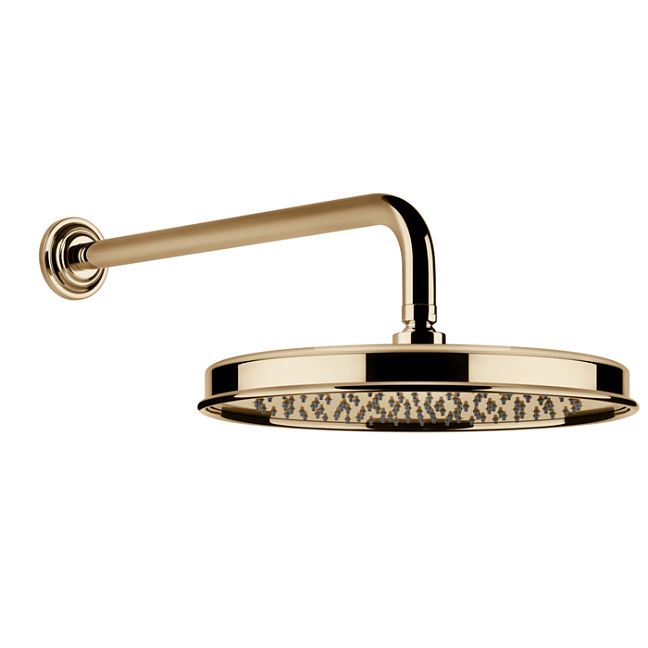 Gessi Venti20 Верхний душ 328 мм., с настенным держателем 389 мм., Warm Bronze PVD