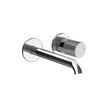 Gessi Habito Rigato Смеситель для раковины настенный встраиваемый, однорычажный, хром