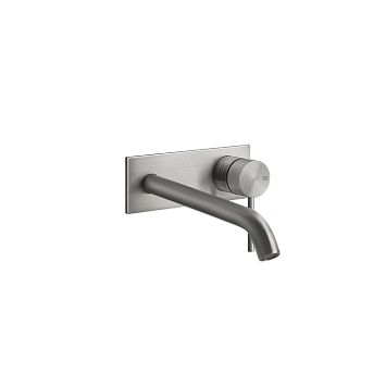 Gessi 316 Встраиваемый смеситель для раковины с изливом 200-170мм (внешняя часть), steel brushed