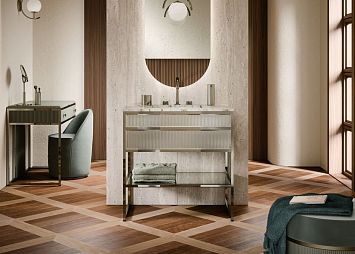 Oasis Academy Комплект Зеркальный хром и Verde Salice L85 x W53 x H84 cm