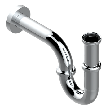 Сифон THG Mille Nuits - Clear crystal регулируемый "P"-образный - высота : от 140 мм до 195 мм