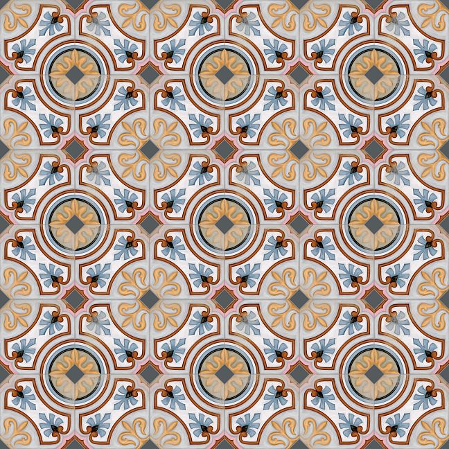 Керамическая плитка Vives Vodevil Multicolor Diglas Octogono Matt 20x20