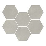 Мозаика  Italon Continuum Silver Mosaico Hexagon  25x29 купить в Москве: интернет-магазин StudioArdo