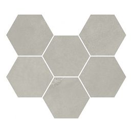 Мозаика  Italon Continuum Silver Mosaico Hexagon  25x29 купить в Москве: интернет-магазин StudioArdo