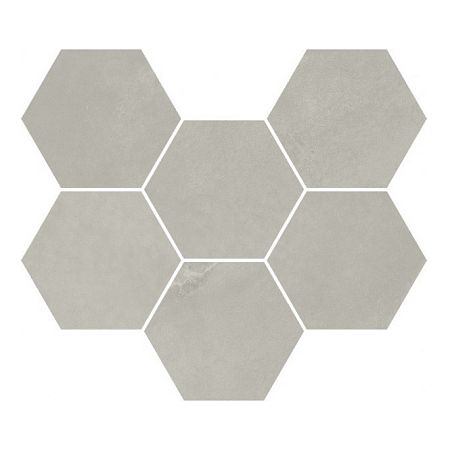 Мозаика  Italon Continuum Silver Mosaico Hexagon  25x29