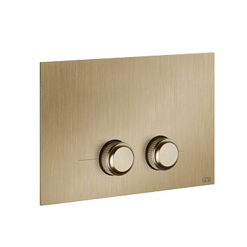 Gessi Venti20 Клавиша смыва для унитаза двойная, для инсталляций Geberit Sigma8 и Sigma12, Warm Bronze Br. PVD
