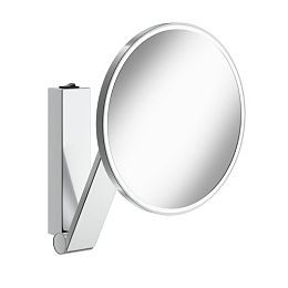 Keuco iLook_move Зеркало косметическое с подсветкой,  круглое, увеличения x 5, встроенным рычажным выключателем,хром купить в Москве: интернет-магазин StudioArdo