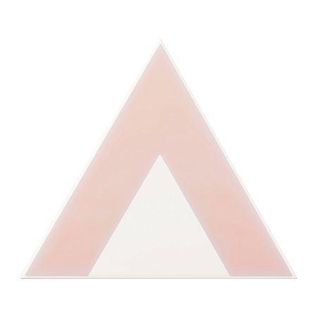 Керамическая плитка Petracers Triangolo Pinco Rosa Su Bianco 17x17