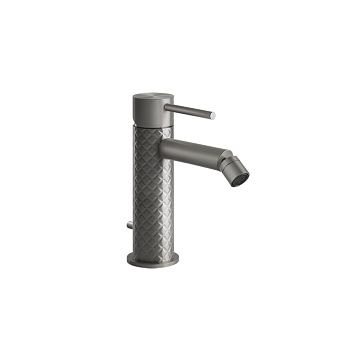 Gessi 316 Смеситель для биде на 1 отверстие с донным клапаном, излив 118мм, steel brushed