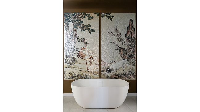 Панно ART NATURA Журавль и Гончая  120x300 см