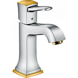 Смеситель для раковины Hansgrohe Metropol Classic на 1 отв., цвет: хром/золото купить в Москве: интернет-магазин StudioArdo