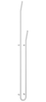Сунержа Локон Полотенцесушитель электрический 160x12,5 Матовый белый