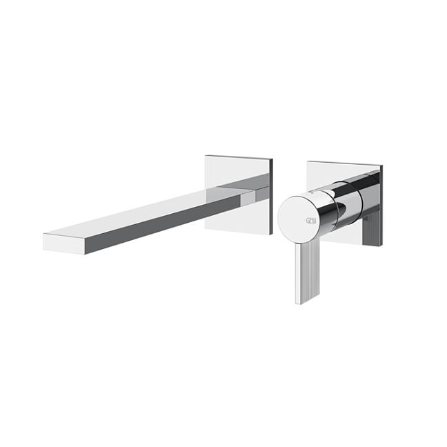 Gessi Inverso Rigato Внешняя часть настенного смесителя для раковины, хром