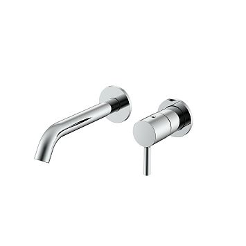 Nemo NM-2313CR Смеситель из стены для раковины с донным клапаном CHROME PLATED