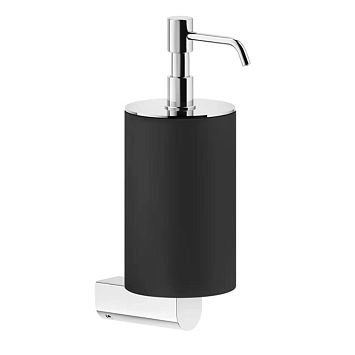 Gessi Rilievo Дозатор для жидкого мыла настенный, черный/хром