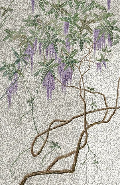 Панно ART NATURA "Глициния" 140x280 см