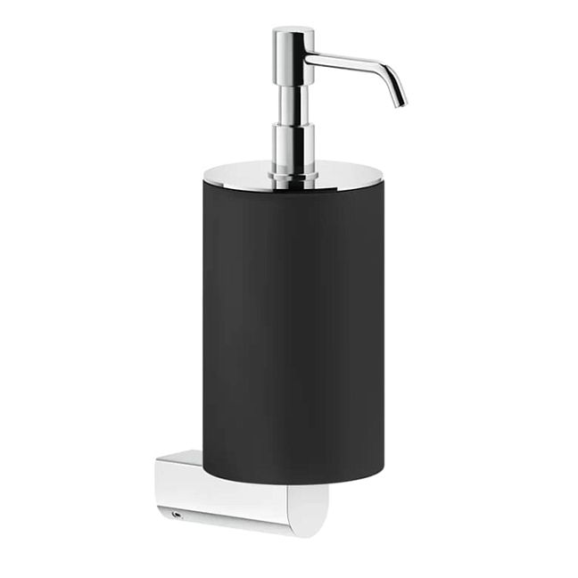 Gessi Rilievo Дозатор для жидкого мыла настенный, черный/хром