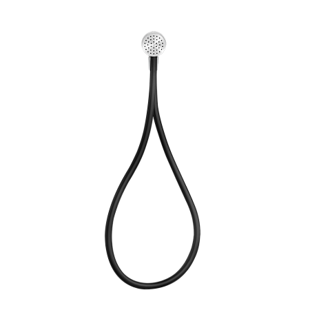 Душевой комплект Gessi HiFi : Магнитный держатель с ручным душем, гибким шлангом и выводом воды, цвет (299) черный.