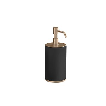 Gessi Tondo Дозатор для жидкого мыла настольный черный, Copper PVD