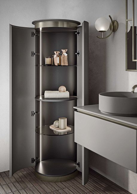 Комплект мебели Oasis Naos, подвесной, столешница: Покрытие Purefeel "Trim Grey", Отделка: Матовый лакированный цвет "Trim Grey"