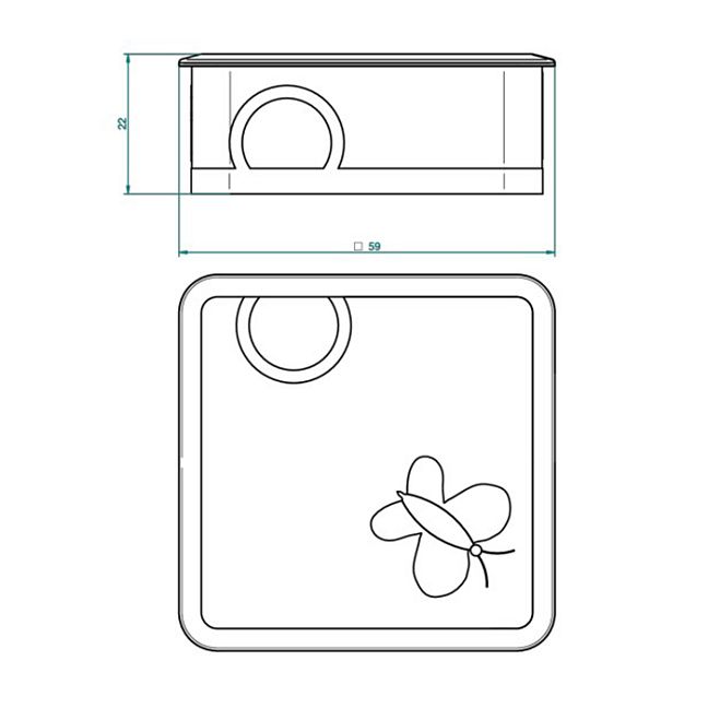 THG CAPUCINE VERT DECOR PLATINE Ваза керамическая, настольная, декор платина/зеленый, цвет: белый