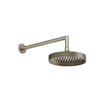 Gessi Anello/Ingranaggio Душевая головка для настенного крепления, поворотная с шарниром, D218 мм, Finox Brushed Nickel
