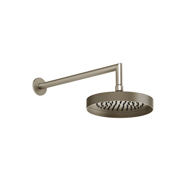 Gessi Anello/Ingranaggio Душевая головка для настенного крепления, поворотная с шарниром, D218 мм, Finox Brushed Nickel