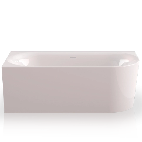 Ванна пристенная  Knief Acrylic Fresh L акриловая 180х80х60 см, в левый угол, цвет белый глянцевый, щелевой слив-перелив хром. купить в Москве: интернет-магазин StudioArdo