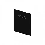 Стеклянная панель TECElux с механическим блоком управления, стекло черное, клавиши черные купить в Москве: интернет-магазин StudioArdo