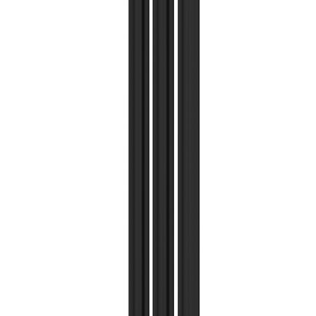 Полотенцесушитель водяной Сунержа Хорда ПП 600х195, Матовый чёрный