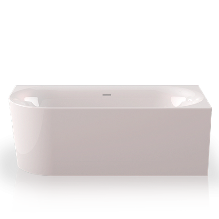 Ванна пристенная  Knief Acrylic Fresh R акриловая  в правый угол, 180х80х60 см, цвет белый глянцевый, слив-перелив Slot цвет белый глянцевый.