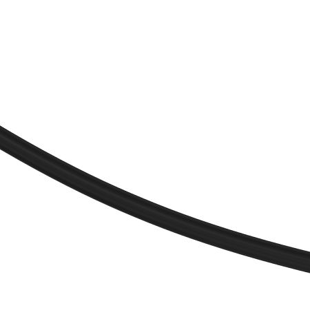 Полка выгнутая Сунержа 470, Матовый чёрный