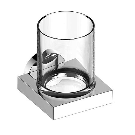 Keuco Edition 90 Держатель стакана в комплекте с хрустальным стаканом, хром