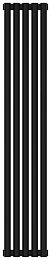 Отопительный радиатор Сунержа Эстет-1 1200х225 5 секций, Матовый чёрный купить в Москве: интернет-магазин StudioArdo
