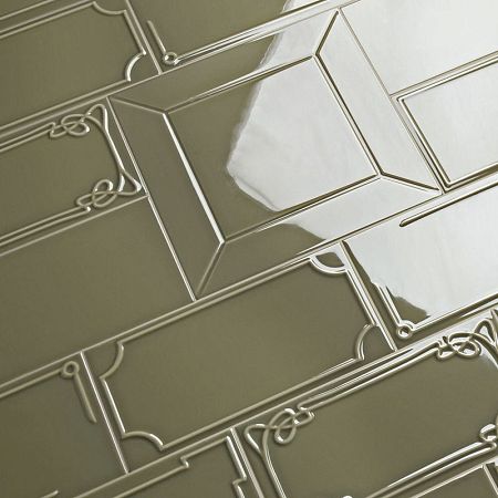 Керамическая плитка Etruria Design Art Deco Vectorframe E Asparagus 1° Scelta 12,5x25